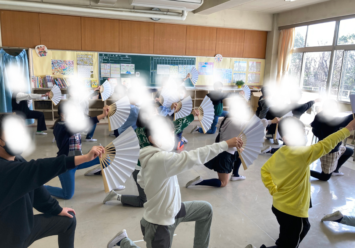 おしゃらく音頭練習風景