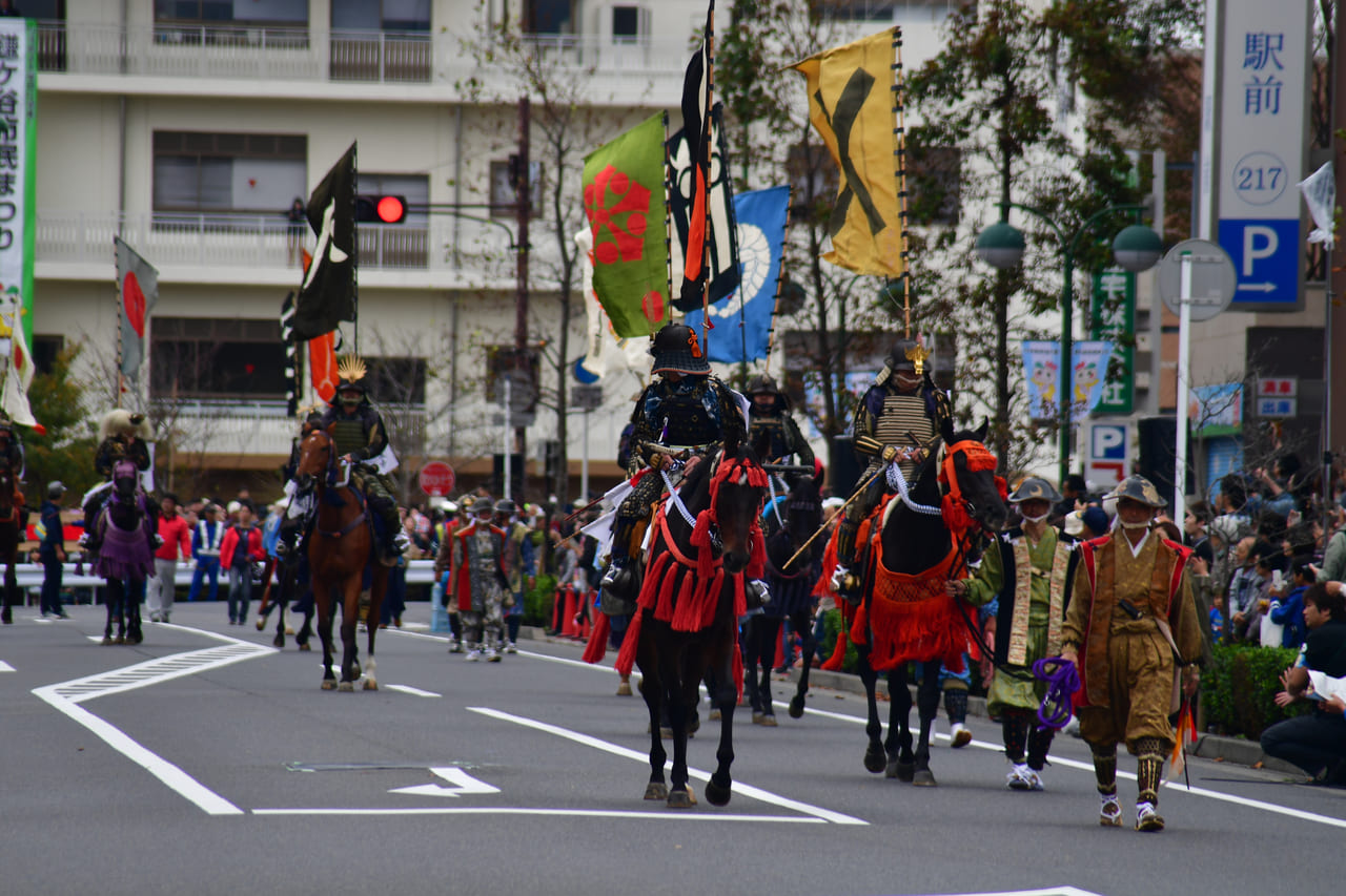 かまがや市民まつり　武者行列