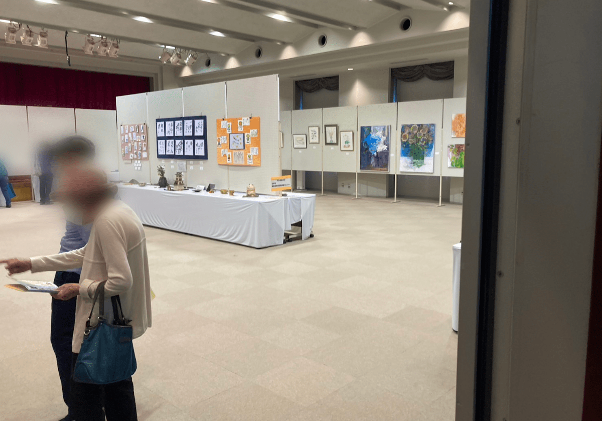 しろい市民文化祭展示