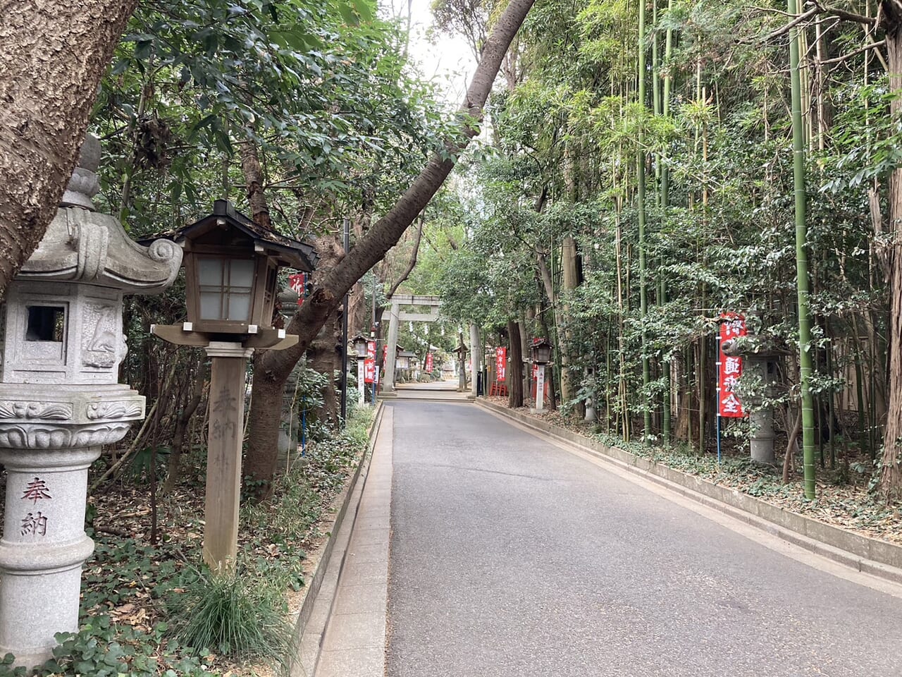 道野辺八幡宮参道