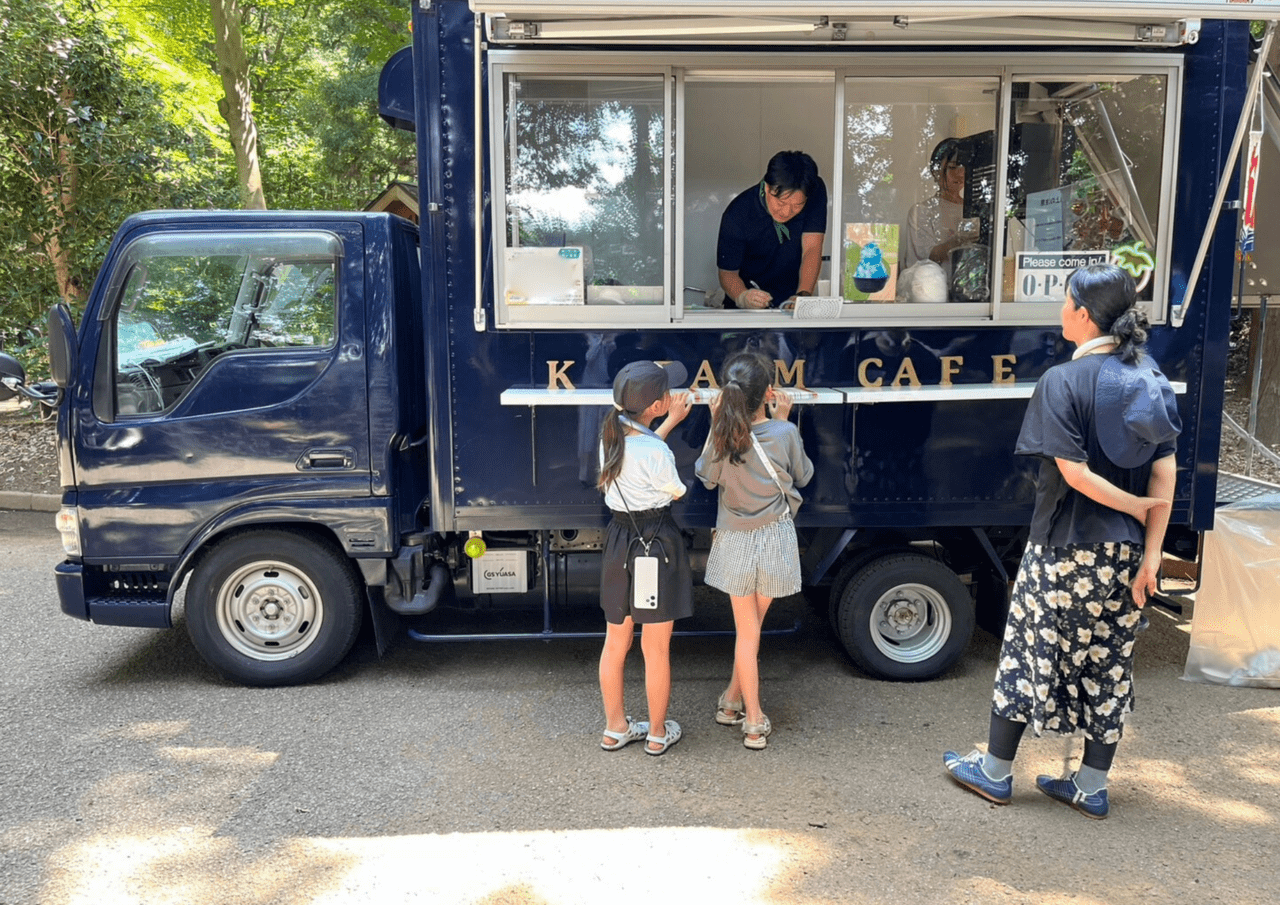 k-farmキッチンカーではかき氷も