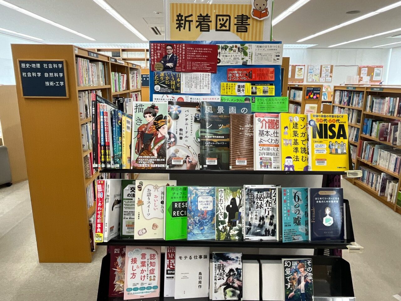 新着図書のコーナー