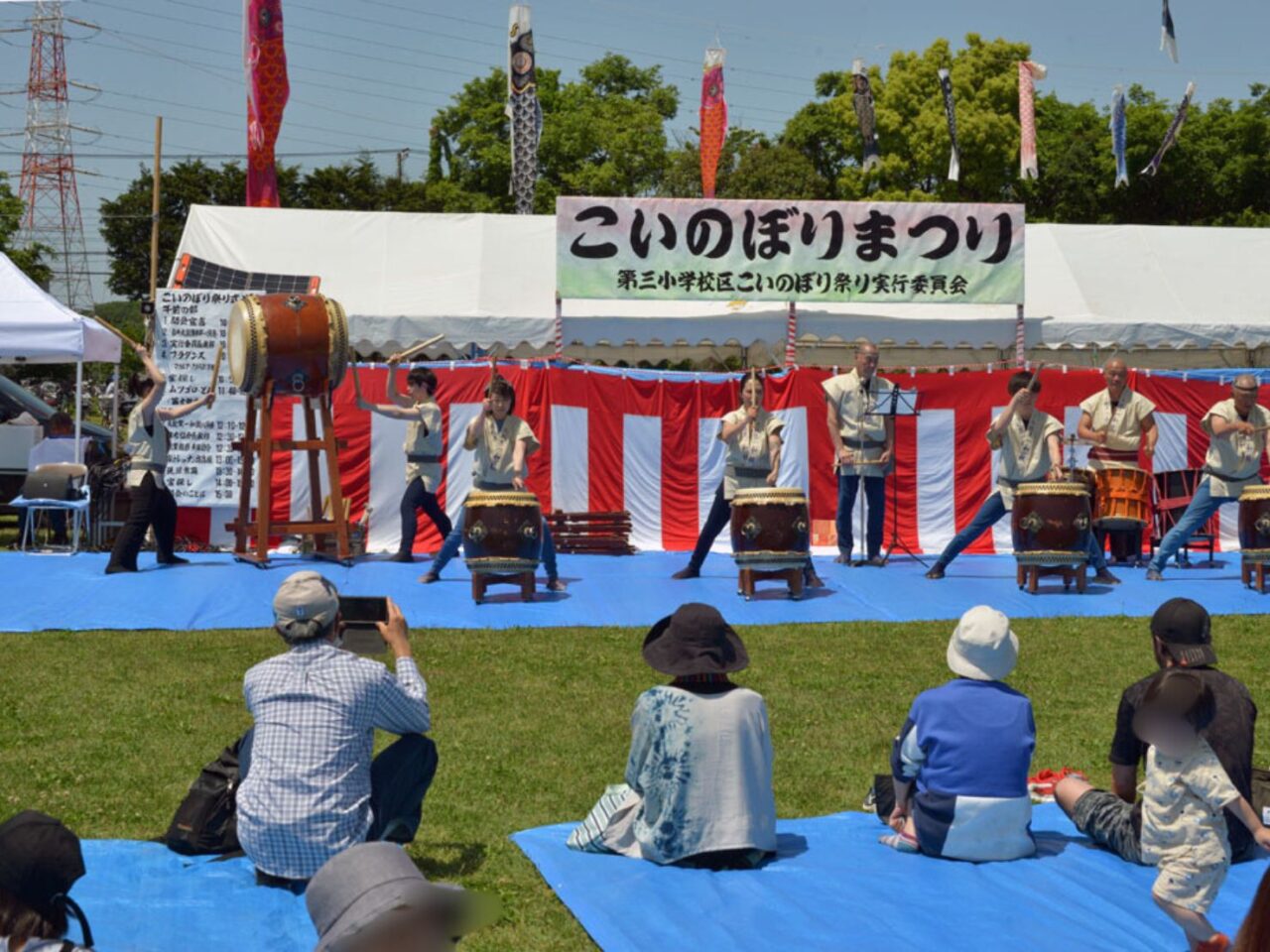 太鼓の演奏(一和鼓)