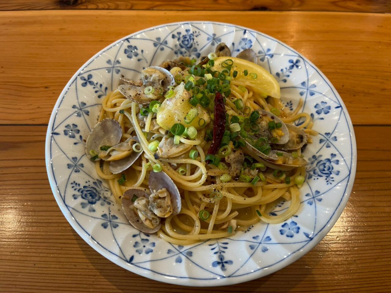 あさりとレモンのペペロンチーノ