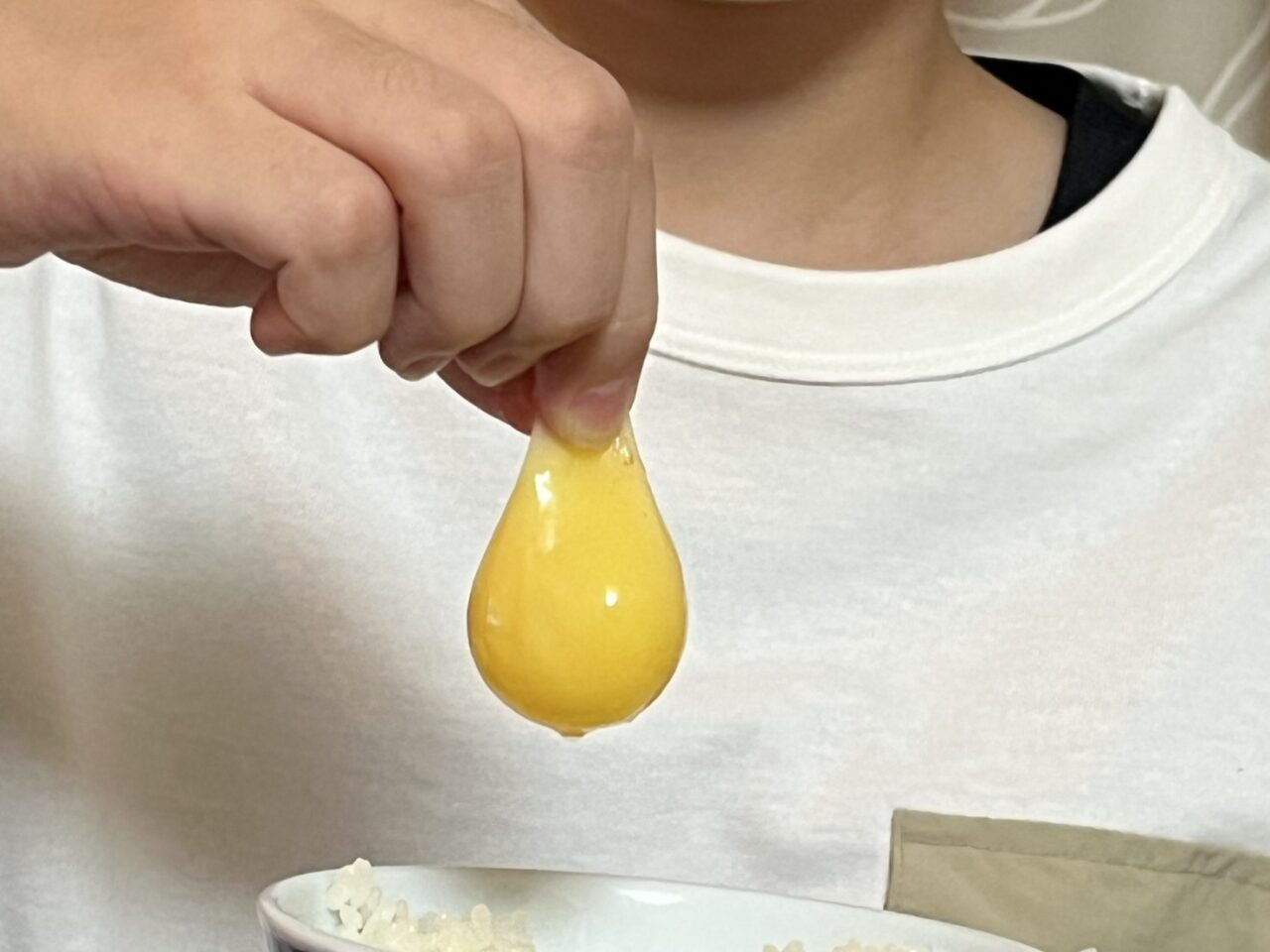 つまめる黄身
