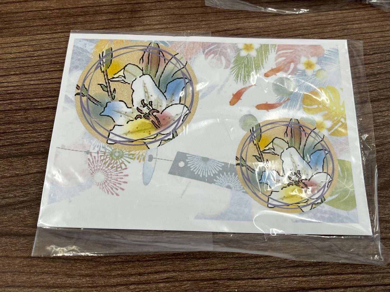 利用者さんデザインのポストカード