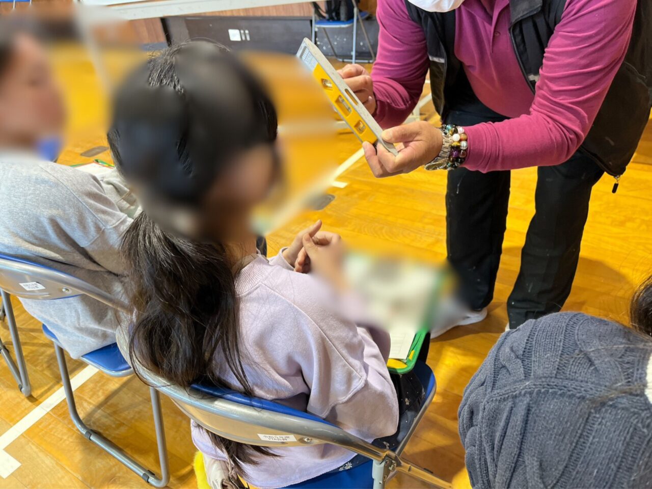 水平測定装置の体験