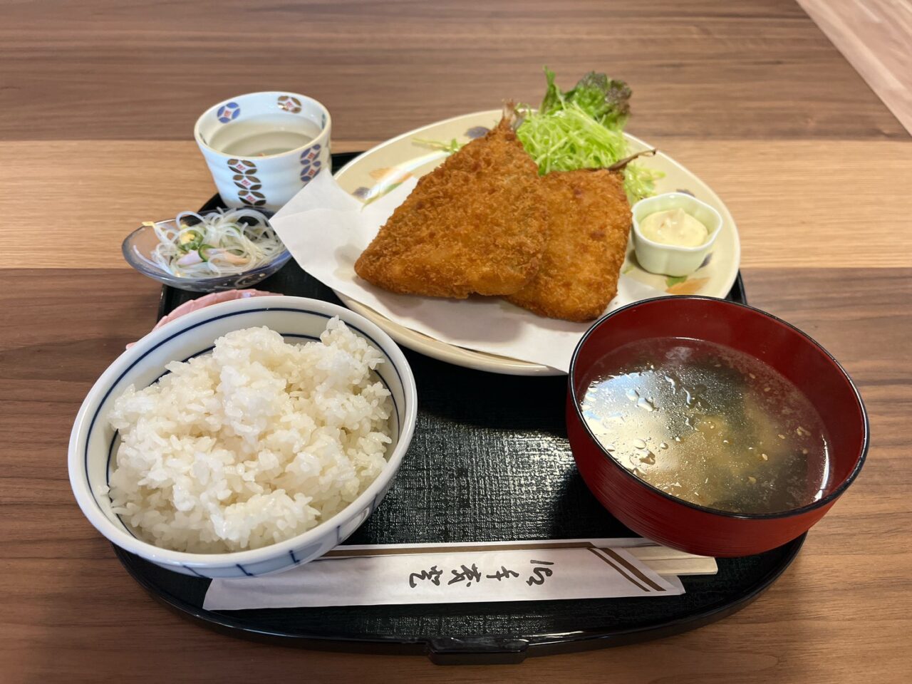 アジフライ定食