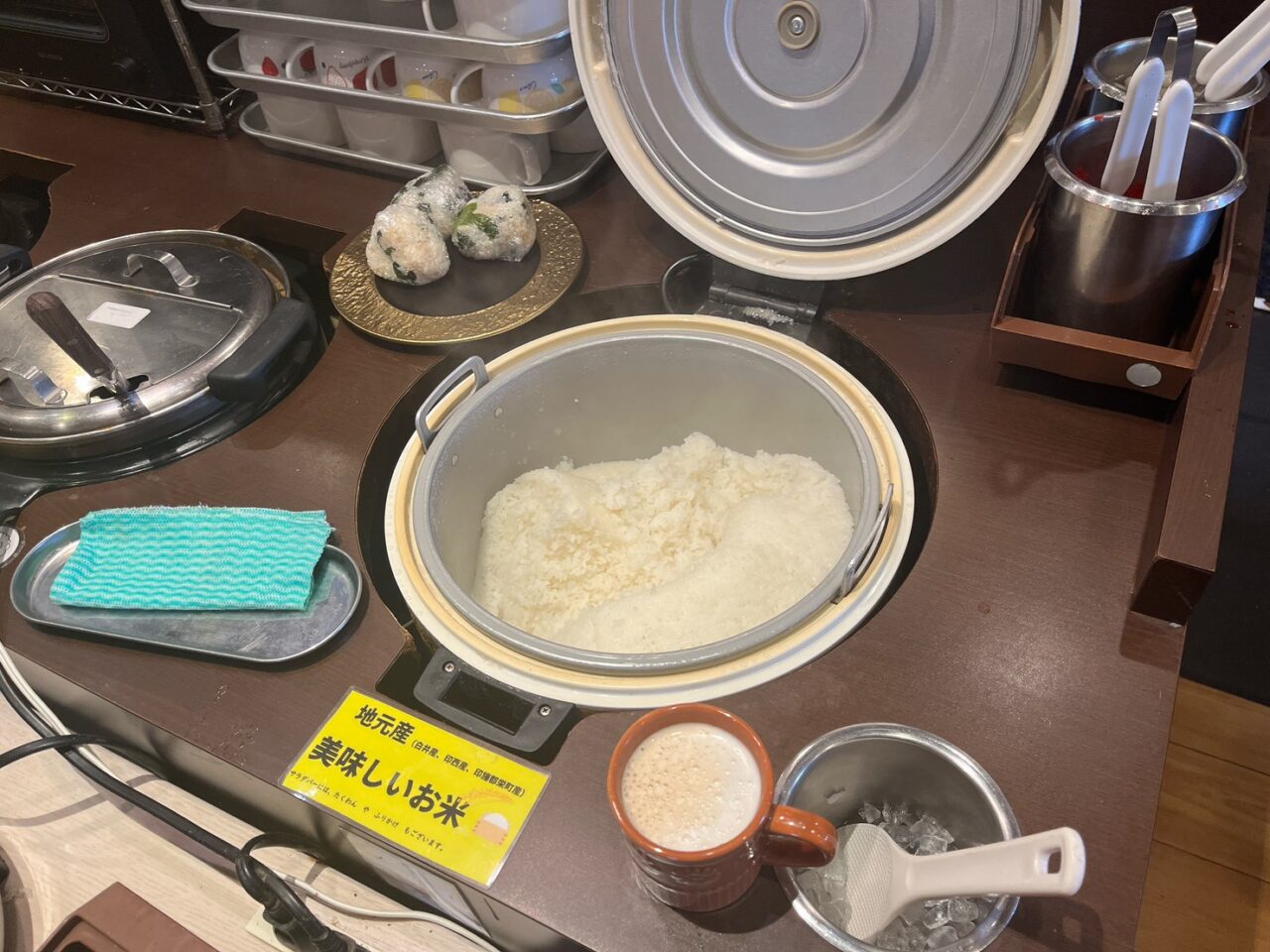 地元産の美味しいご飯