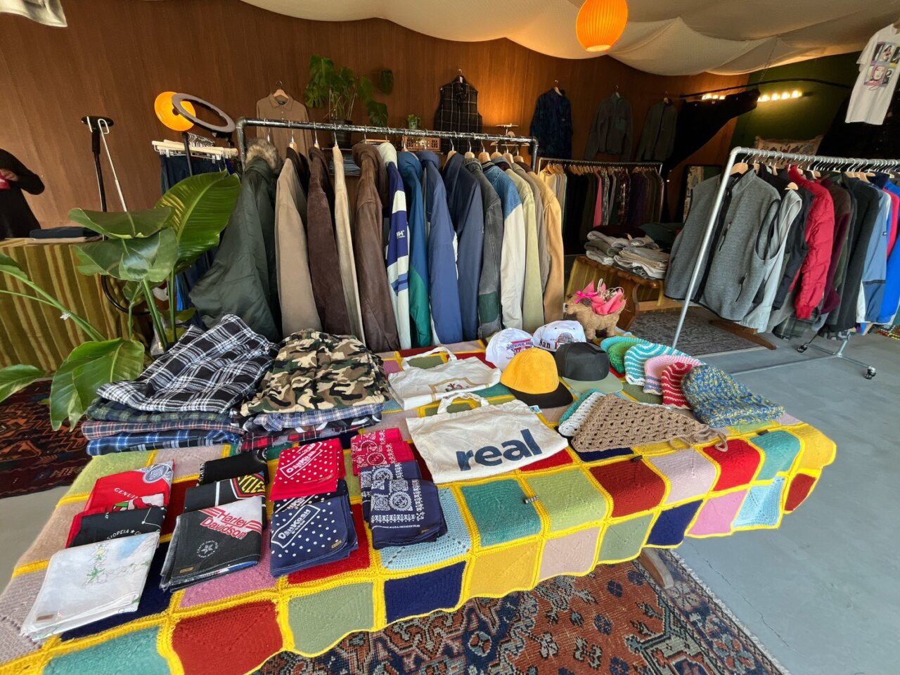 カラフルなラグ